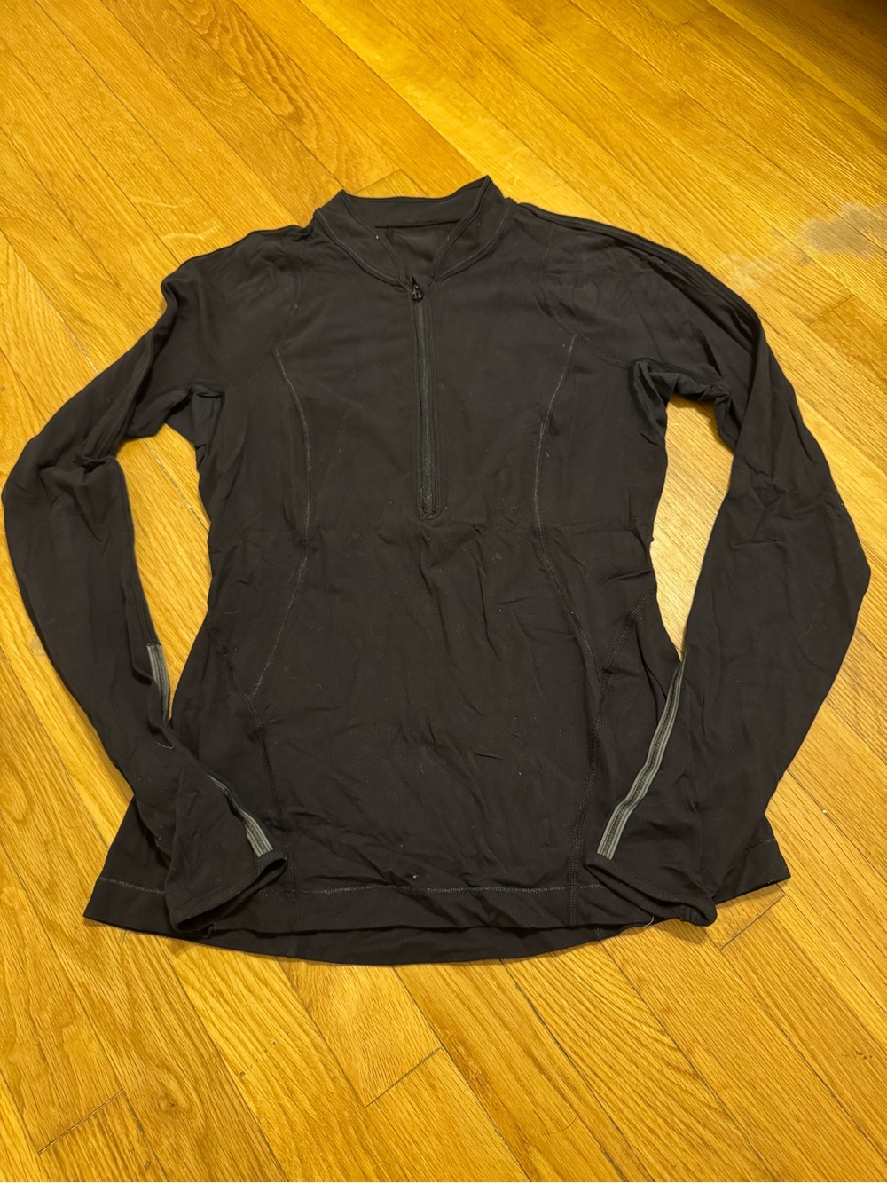 lululemon athletica Black Long-Sleeve Half-Zip Training Top